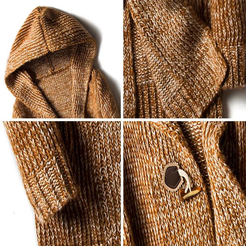 Alessio Hooded Knit Cardigan